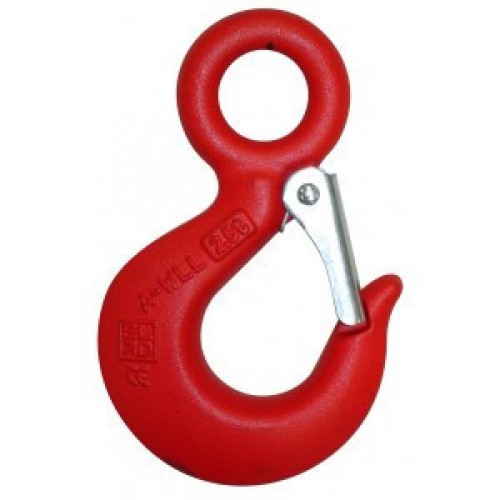 Гак такелажний червоний з фіксатором 750 кг Гак такелажний червоний з фіксатором 750 кг