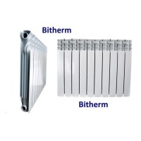 Біметалевий радіатор опалення BITHERM 50080 1 секція
