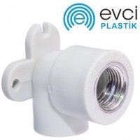 Коліно кут настінне PP-R Evci Plastik з ВР 2012