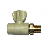 Радіаторний кран PPR 20x12 K L D прямий