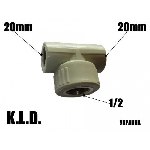 Трійник PPR KLD с ВР 201220 Трійник PPR KLD с ВР 201220