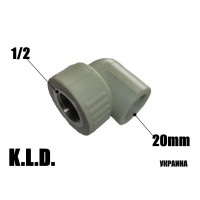 Коліно кут PPR KLD с ВР 2012
