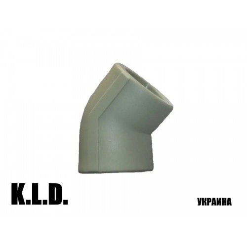 Коліно кут PPR KLD 45 25 Коліно кут PPR KLD 45 25