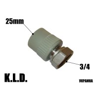 Муфта поліпропіленова с НГ 25x34 KLD