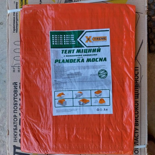 Тент 4х6 чорнопомеранчовий Extreme 120 гм2 Тент 4х6 чорнопомеранчовий Extreme 120 гм2
