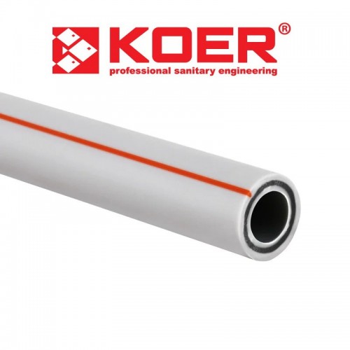 Труба PPR KOER Fiber БАЗАЛЬТ PN20 50x84 Труба PPR KOER Fiber БАЗАЛЬТ PN20 50x84